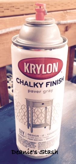 Deanie's Stash: Quick Makeover with Krylon Chalky Finish Spray Paint