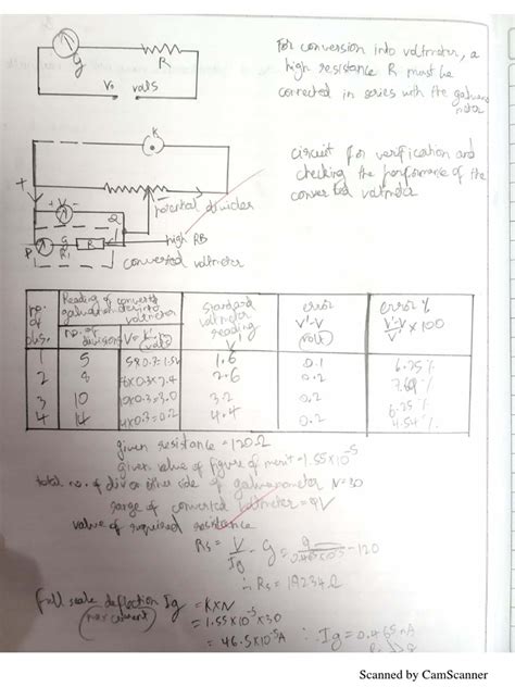 Conversion of Galvanometer To Voltmeter | PDF