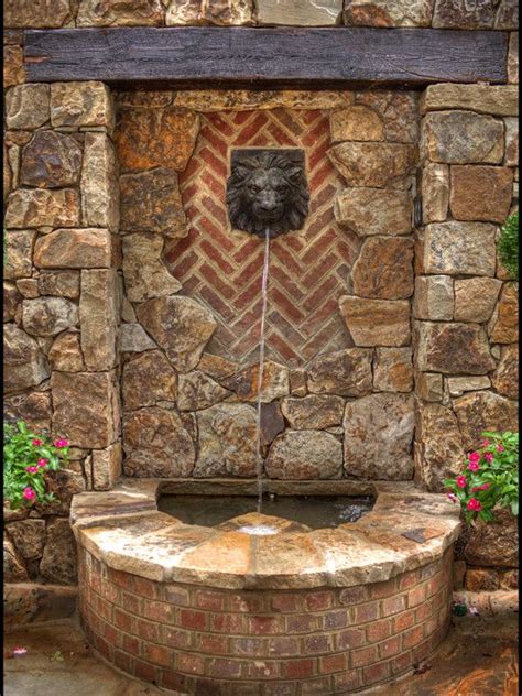 Patio Design Ideas, Inspiration, Pictures, Remodels and Decor | Outdoor wall fountains ...