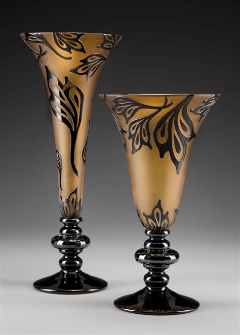 Blackthorn Goblets by Minh Martin (Art Glass Vessel) | Artful Home | Glass art, Art and craft ...