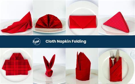 Easy Cloth Napkin Folding Ideas - diy-magazine.com