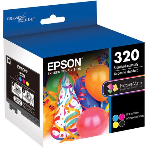 Epson 320 Standard-Capacity Color Ink Cartridge T320 B&H Photo