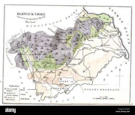 Berwickshire map hi-res stock photography and images - Alamy