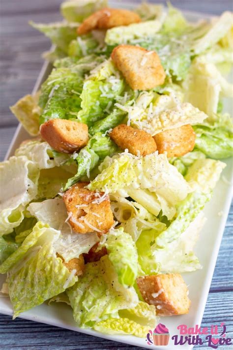 Caesar Salad Dressing Without Anchovies - Bake It With Love