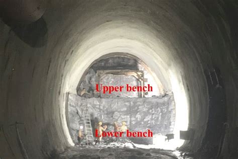 Excavating by benching method in shanyang tunnel | Download Scientific Diagram