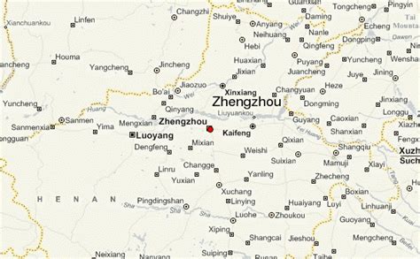 Zhengzhou China Map