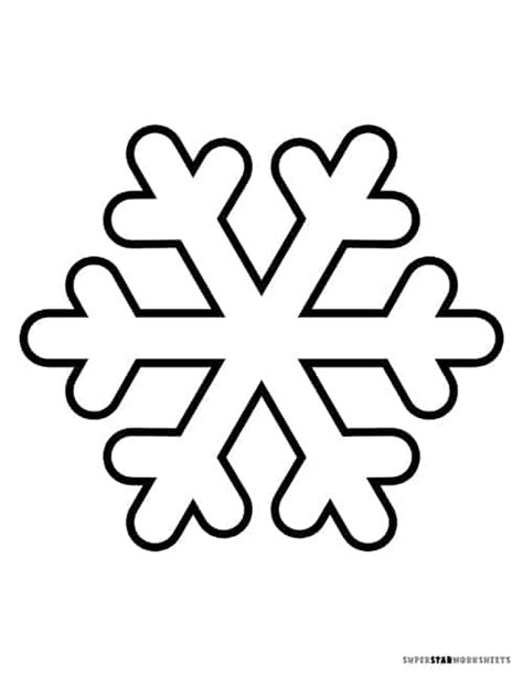 Printable Snowflake Template