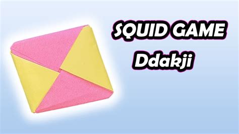 How To Make Ddakji. Squid Game Paper Craft (Easy) #origami