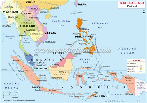 Malaysia Philippines Singapore Map