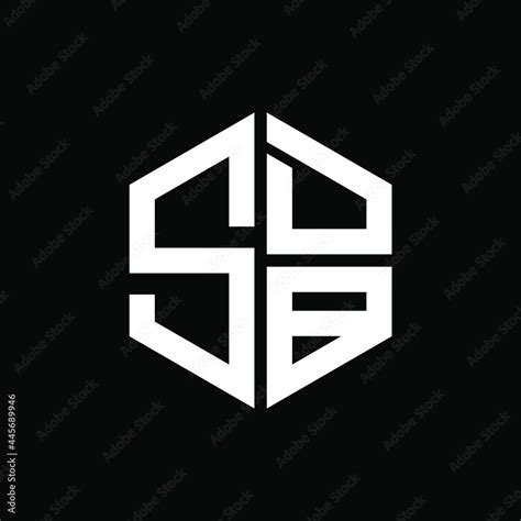 SDB logo SDB icon SDB vector SDB monogram SDB letter SDB minimalist SDB triangle SDB hexagon ...