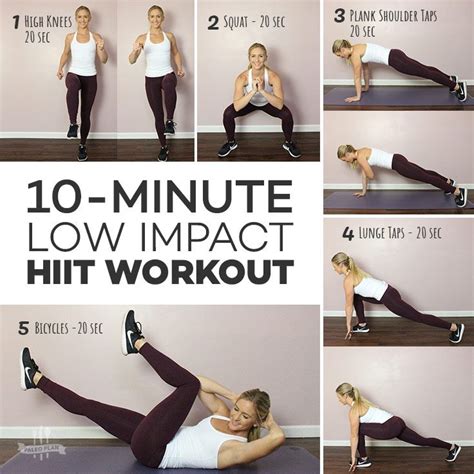 Low Impact Hiit Workout For Beginners - WorkoutWalls