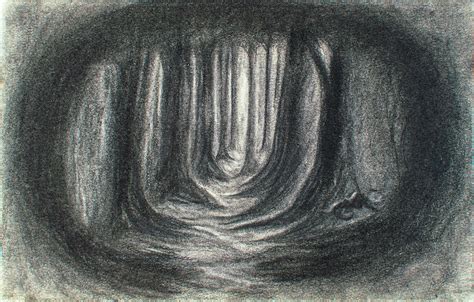 The dark forest Drawing by Sheetal Jain