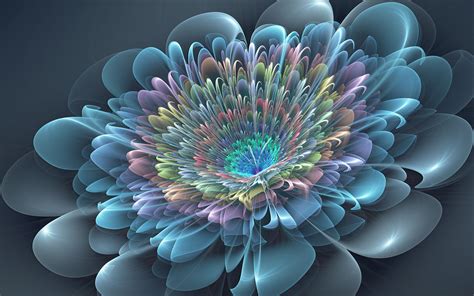 The Best 3D Blue Flower Wallpaper 2023