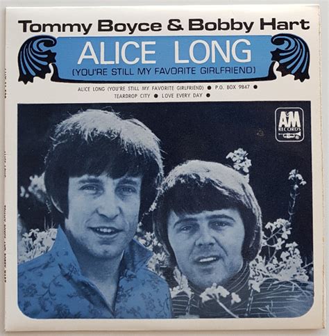 Tommy Boyce & Bobby Hart – Alice Long (1968, Vinyl) - Discogs