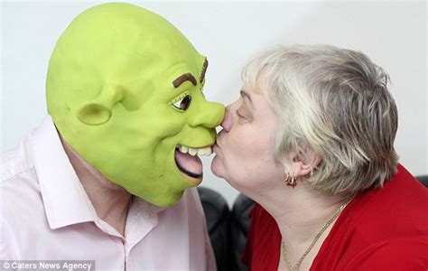 Shrek-tacular! Couple tie the knot dressed as ogres from animated fairytale (complete with ...