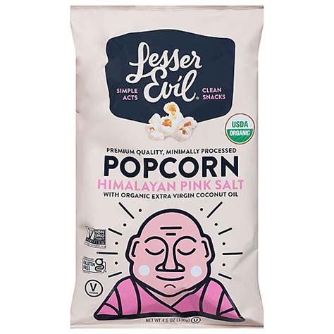 Lesser Evil Popcorn, Himalayan Pink Salt 4.6 Oz | Shop | Butterfield ...