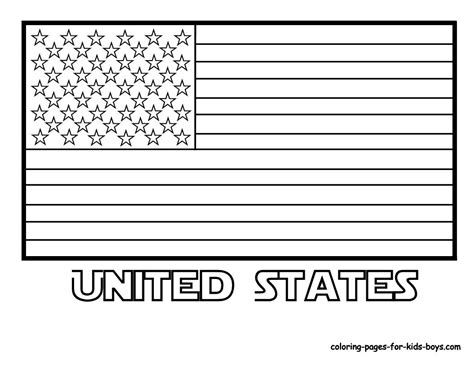 American flag coloring pages 2018- Dr. Odd