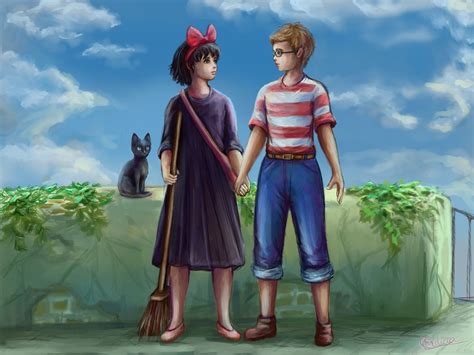 Kiki and Tombo by Exilicca on DeviantArt | Studio ghibli art, Ghibli art, Studio ghibli