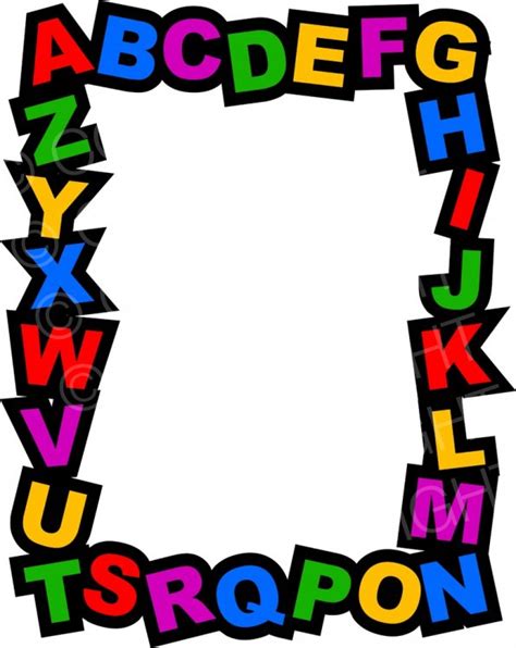 Alphabet clipart frame, Alphabet frame Transparent FREE for download on ...