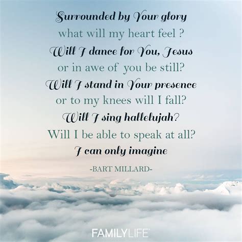 I Can Only Imagine - MercyMe | Imagine lyrics, Christian song lyrics ...