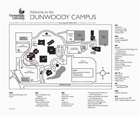 georgia perimeter college dunwoody campus map awesome georgia state map ideas printable map new ...