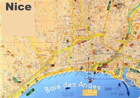 Nice map - Nice map pdf (Provence-Alpes-Côte d'Azur - France)