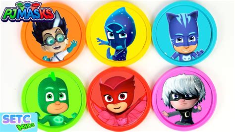 Learn Colors with PJ Masks Play Doh Surprise Toys - Toddler Baby ...