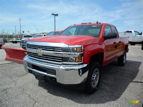 2017 Red Hot Chevrolet Silverado 2500HD Work Truck Double Cab 4x4 ...