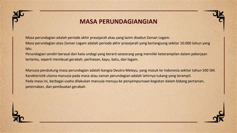 SOLUTION: Sejarah indonesia masa masa masyarakat perundagian bercocok ...