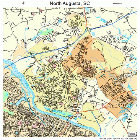 North Augusta South Carolina Street Map 4550695