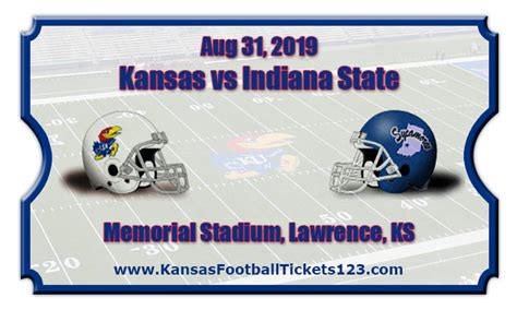 Kansas Jayhawks vs Indiana State Sycamores Football Tickets | 08/31/19