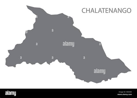 Chalatenango El Salvador Map grey Stock Vector Image & Art - Alamy