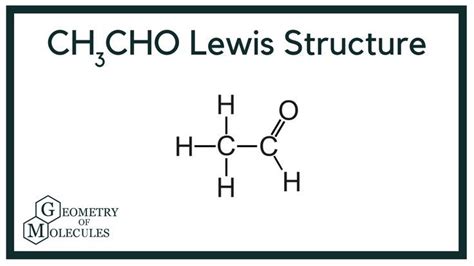 CH3CHO Lewis Structure (Acetaldehyde) | Lewis, Math, Chemistry