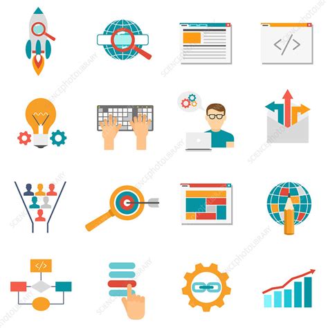 Website icons, illustration - Stock Image - F020/0111 - Science Photo ...