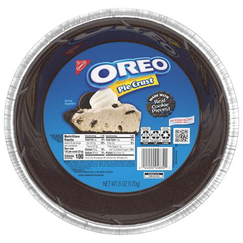 OREO Chocolate Sandwich Cookie Pie Crust, 6 oz Crust - Walmart.com