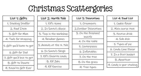 Scattergories Score Sheets - 10 Free PDF Printables | Printablee