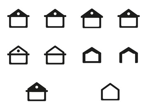 Home Icon Set - Free download in SVG by ROMAIN ∆ on Dribbble