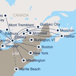 Porter Airlines route maps