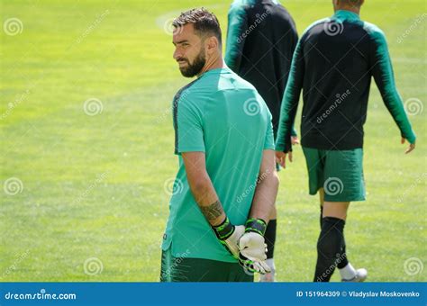 PORTO, PORTUGLAL - June 09, 2019: Diogo Jota and Portugal National Team Training Session at ...