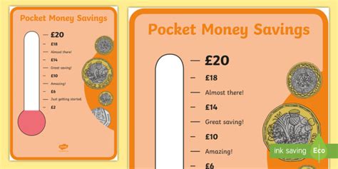 FREE! - Pocket Money Savings Chart (teacher made)