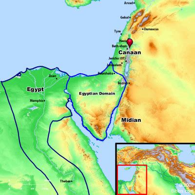 Bible Map: Canaan