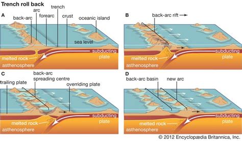 Ocean Trench Formation Diagram