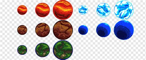 240 Pixel Art Planets 2D Textures Materials Unity Asset Store | lupon.gov.ph