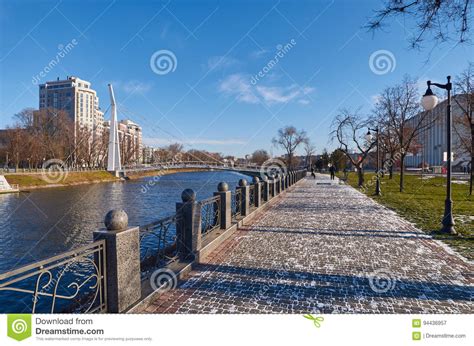 Winter Embankment. Kharkiv. Ukraine. Winter 2014 Stock Image - Image of arrow, ukraine: 94436957