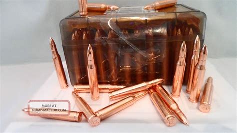 50 Ar - 15. 223 Ammo Bullion. 999 Copper Bullets Cool And Unique Made ...