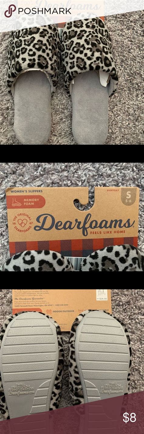 🚫SOLD🚫New- Leopard Print Dearfoam Slippers | Dearfoam slippers, Leopard ...