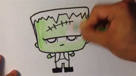 halloween drawings cute frankenstein frankenstein's monster - YouTube