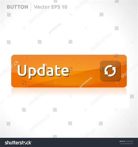 Update Button Template | Vector Design | Business Banner With Symbol Icon | Website Element ...