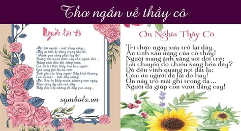 Thơ Ngắn Về Thầy Cô Hay [Những Bài Thơ Về Ngày 20/11]