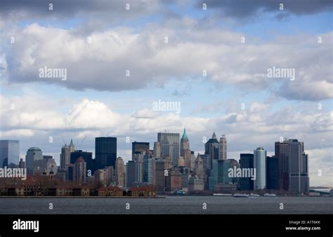 New York City skyline as seen from Liberty State Park, NJ Stock Photo ...